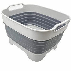 SAMMART 7.5L (2 Gallons) Collapsible Dishpan with Draining Plug - 1 of 4