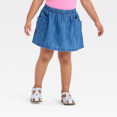 Toddler Girls' Skirt - Cat & Jack™ Blue 12M