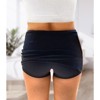 FIONECA Women's Low Waist Micro Mini Skorts Skirts with Built-in Shorts Stretch Black Skirt Basic Summer Outfits - 4 of 4