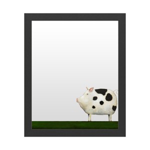 Dry Erase Marker Board with Printed Artwork - Daniel Patrick Kessler 'Le Pig 1' White Board - 1 of 4
