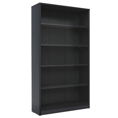 Sevobal Decorarive Bookshelf 5 Shelf Black BookcaseTall Bookshelf for Bedroom, Living Room, Black, 33"*11.6"*60"
