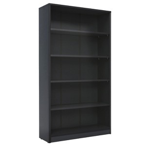 Sevobal Decorarive Bookshelf 5 Shelf Black BookcaseTall Bookshelf for Bedroom, Living Room, Black, 33"*11.6"*60" - 1 of 4