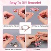 Laromni"66Pcs Charm Bracelet & Necklace Making Kit for Kids - Colorful DIY Jewelry Set with Gift Box"BluePinkPurpleRed - 2 of 4