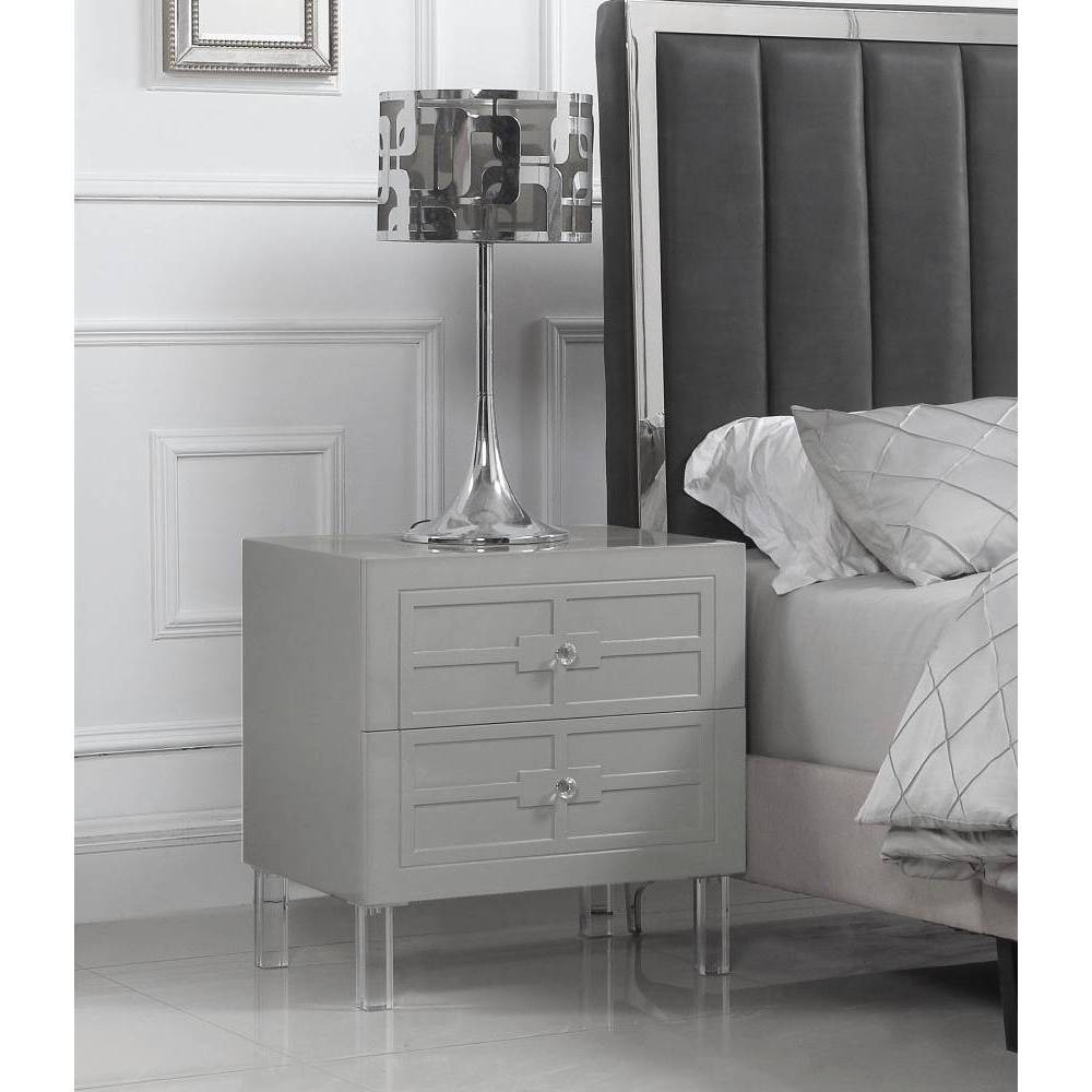Lucca Side Table Gray - Chic Home Design was $379.99 now $265.99 (30.0% off)
