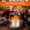 27" Smokeless Firepit Outdoor, Portable Outside Stainless Steel firepit, Wood Burning Fire Pits for Camping, Backyard, Patio Garden, Picnic - 4 of 4