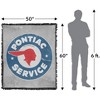 Pontiac Service Old Sign Blanket 50"x60" Woven Tapestry - 2 of 4