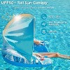 Jasonwell X-Large Blue Pool Float with Canopy, Inflatable Adult Pool Chair Lounge with Cup Holders, Floating Water Chair for Swimming & Parties - 4 of 4