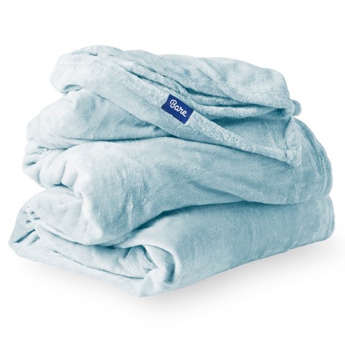 Bare Home Microplush Fleece Blanket King Light Blue : Target