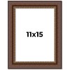 PosterPalooza | Traditional Brown Picture Frame - UV Acrylic, Foam Board Backing, Hanging Hardware - 2 of 4
