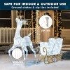 Joyfy 2 Pcs Deer Christmas Decoration, Reindeer and Sleigh Yard Lights with 180 LEDs for Xmas Paty Indoor Outdoor Yard Garden Lawn Decoration - 3 of 4