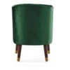 28.25"Upholstered Barrel Accent Chair With Wooden Legs - 4 of 4