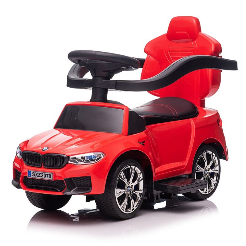 Best Ride On Cars BMW M5 4-in-1 Ride On Push Car, Pedal Car, Baby Walker or Rocking Car with Push Control Bar, LED Lights, & Realistic Sounds, 5 of 7