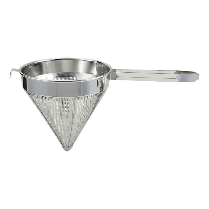 Winco China Cap Strainer, Stainless Steel, Coarse Mesh, 1 of 2