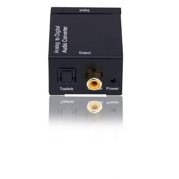 Sanoxy Analog RCA L/R to Digital Optical Coaxial Toslink Audio Converter Adapter