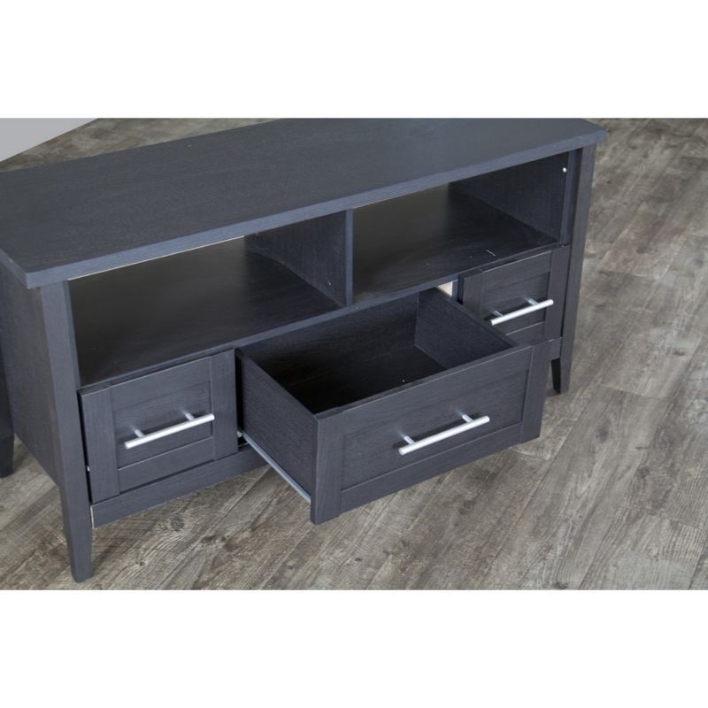 Espresso Finished 3 Drawers TV Stand for TVs up to 47&#34; Dark Brown - Baxton Studio, 5 of 7