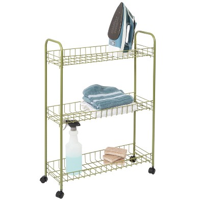 Honey-Can-Do 3 Tier Household Cart Olive