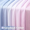 Ombre Lilac Blue Shower Curtain, 70x72 Inches, Waterproof Fabric with 12 Hooks - 2 of 4