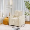 NicBex Retractable 3 Seater Sofa,Corduroy Flexible Couch for Living Room,Apartment,Office,Beige - 4 of 4