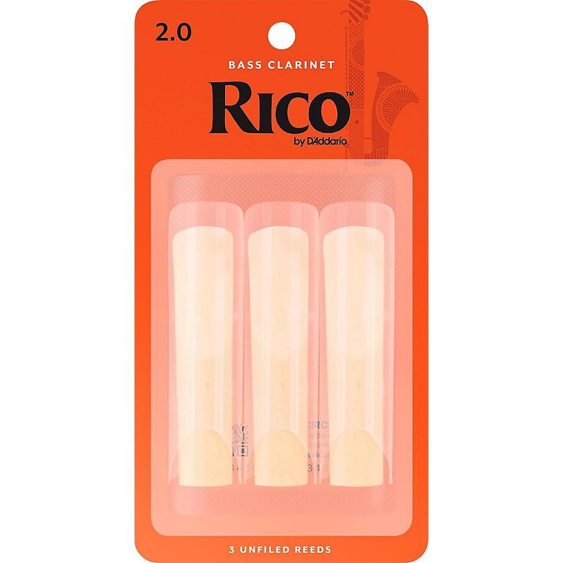 Rico Bass Clarinet Reeds, Box of 3, 1 of 4