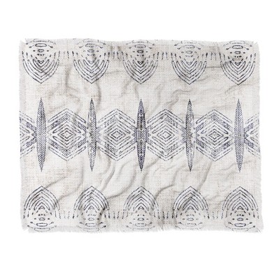 60"X50" Holli Zollinger French Eris Throw Blanket Blue - Deny Designs