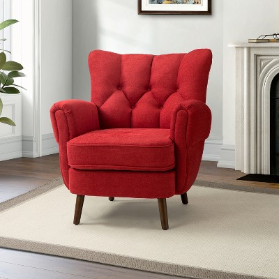 Dittmar Fall  Mid Century Club Chair with Wingback and Button-tufted Design Deal of the day   | ARTFUL LIVING DESIGN