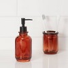 Apothecary Glass Soap/Lotion Dispenser Amber - Threshold™ - image 2 of 4