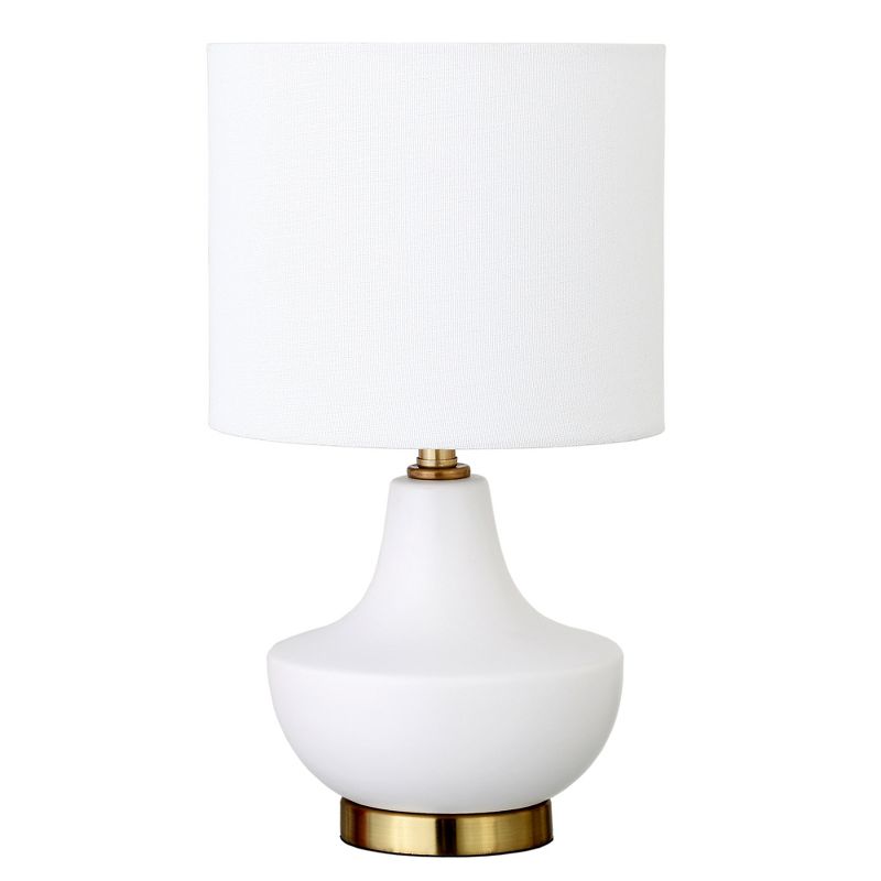 Hampton & Thyme 13.5" Tall Mini Lamp with Fabric Shade , 1 of 9