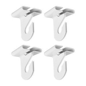 Unique Bargains Metal T-Bar Track Tiles Suspended Plants Utility Drop Ceiling Hooks - 1 of 4