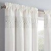 Arashi Ombre Embroidery Light Filtering Curtain Panel - Vue - image 2 of 4