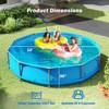 Costway 1617 Gal Outdoor Family Swimming Pool with Metal Frame Multi-layer PVC Fabric - 3 of 4