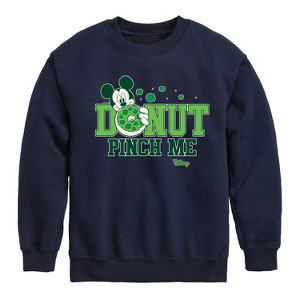 Boys' - Disney - Donut Pinch Me Graphic Long Sleeve Fleece Sweatshirt - 1 of 4