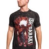 My Hero Academia Tomura Shigaraki Men's Black Mineral Wash Oversized Crew Neck Short Sleeve T-shirt - 4 of 4