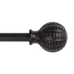 Kenney Textured Ball 5/8" Standard Decorative Window Curtain Rod - 1 of 3