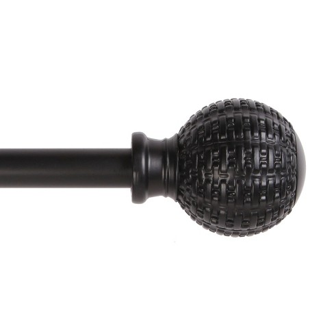 28-48 Café Ball Curtain Rod Black - Room Essentials™ : Target