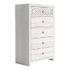 Galano Lophelia 5 Drawer 29.6 in. Wide Chest of Drawer in Dusty Gray Oak, Knotty Oak - 3 of 4