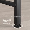 Acekool Industrial Console Table with V-Design, 2-Tier Entryway Sofa Table for Living Room & Hallway, Space-Saving Storage - 3 of 4