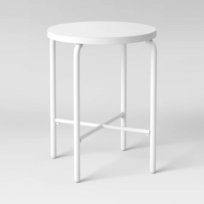 Fisher Metal Patio Accent Table - White - Project 62™