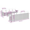 vidaXL 9 Piece Patio Sofa Set with Cushions Poly Rattan - 3 of 4