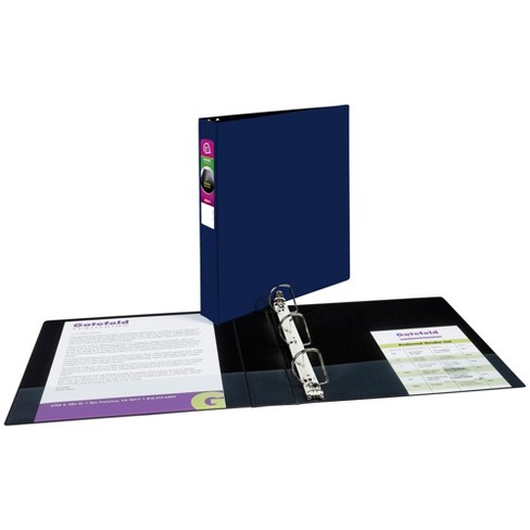 School Smart D Ring View Binder, Polypropylene, 1-1/2 Inches, White : Target