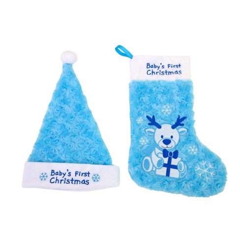 Baby's First Christmas Hat And Stocking Set : Target