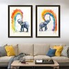 FONTOI Colorful Elephant Canvas Wall Art 2pcs, Office Home Wall Decor Living Room, Dining Room Decor Framed Wall Art, Multicolored 24"* 32"*1.2" - 4 of 4