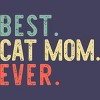 Women's Design By Humans Best Cat Mom Ever Funny Mommy Vintage Gift Christmas T-Shirt By mothersdaygift Racerback Tank Top - 2 of 3