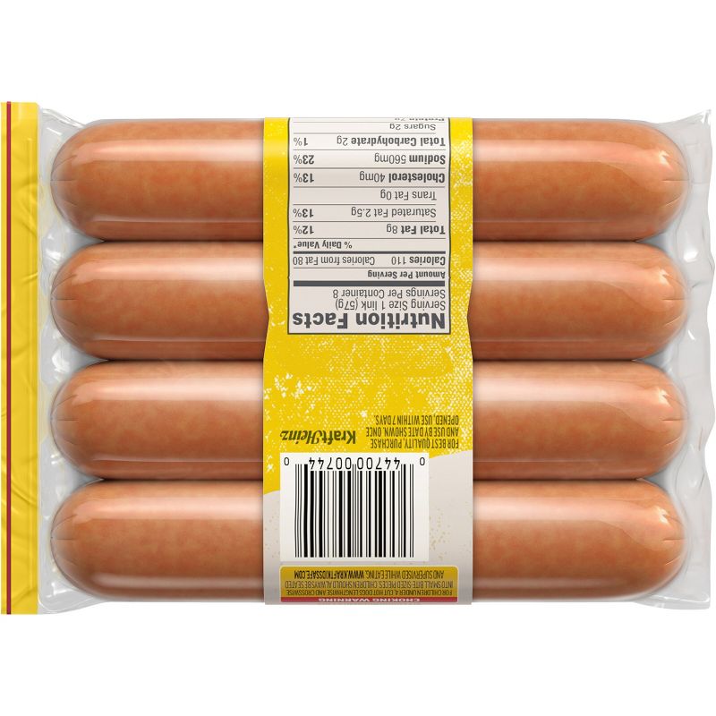 Oscar Mayer Natural Uncured Turkey Franks Hot Dogs - 16oz/8ct, 3 of 12