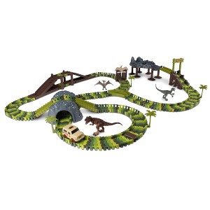 NKOK WowWorld Dino Safari Track Set 311-PC Deluxe Dino Safari Track Set - 1 of 4