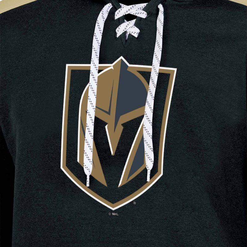 NHL Vegas Golden Knights Men&#39;s Hooded Sweatshirt with Lace, 3 of 4