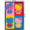 Trends International Hello Kitty: 19 Collage - Quad Framed Wall Poster Prints - 3 of 4