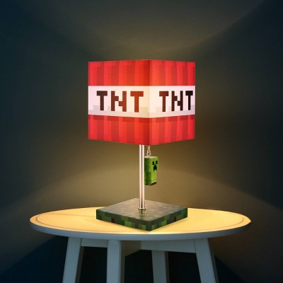 Minecraft TNT Table Lamp (Includes LED Light Bulb)