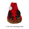 Unique Bargains Christmas Hat Reindeer Antler Hat Polyester Non-Woven Fabric Red Brown 11.81"x16.14" 1 Pc - 3 of 4
