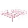 Cesicia Twin Size Metal Bunk Bed Frame with Fence - 2 of 4
