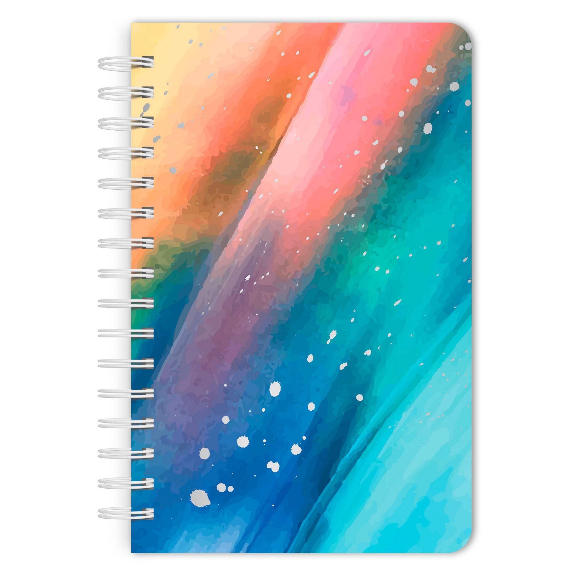 BrownTrout Starburst Compact Wire Journal with Foil Stamped Cover